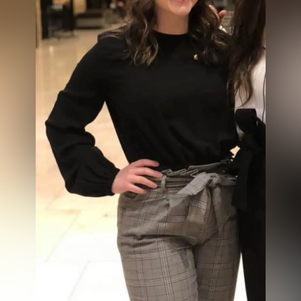 Elegant Black Long Sleeve Top